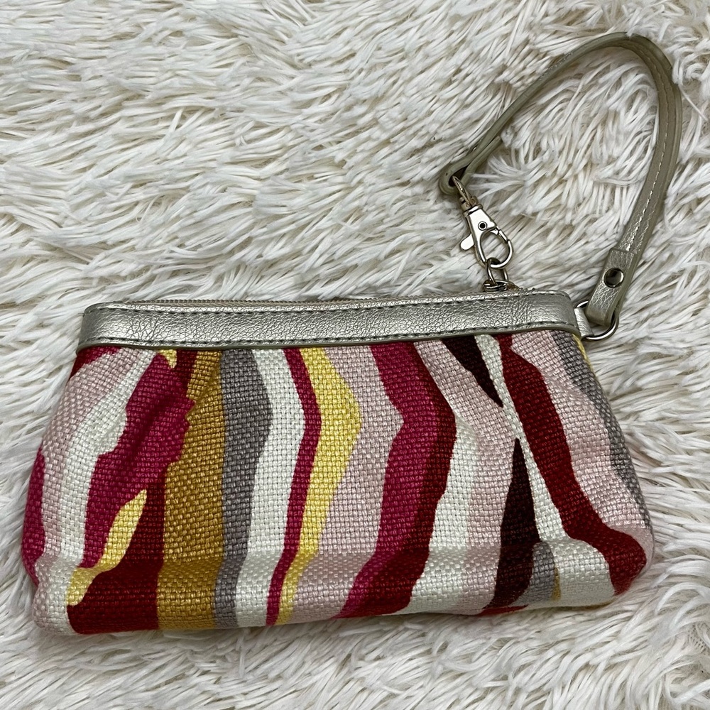 Spartina Daufuskie Island Linen/Leather Wristlet - image 2